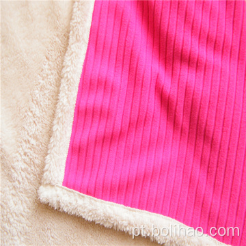 Cobertor composto de veludo shu e lã antipenda